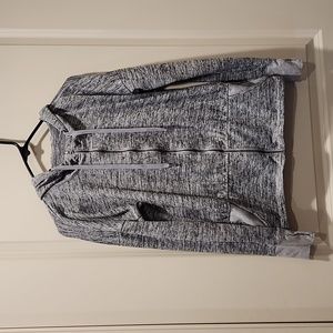 Athletica zipper hoodie with thumb holes and side pockets